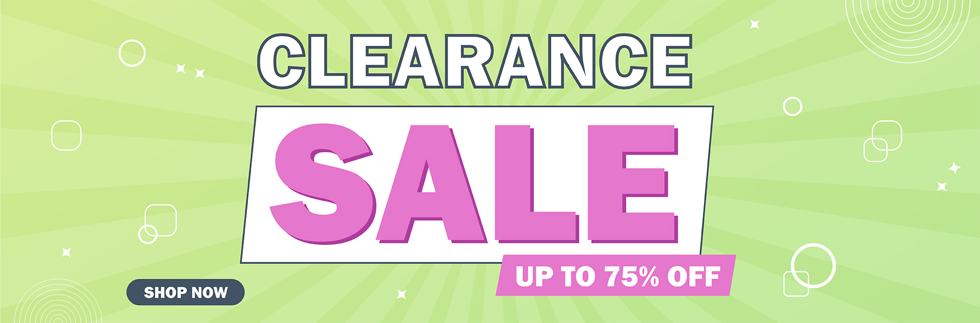 Clearance Sale - While Stocks Last!