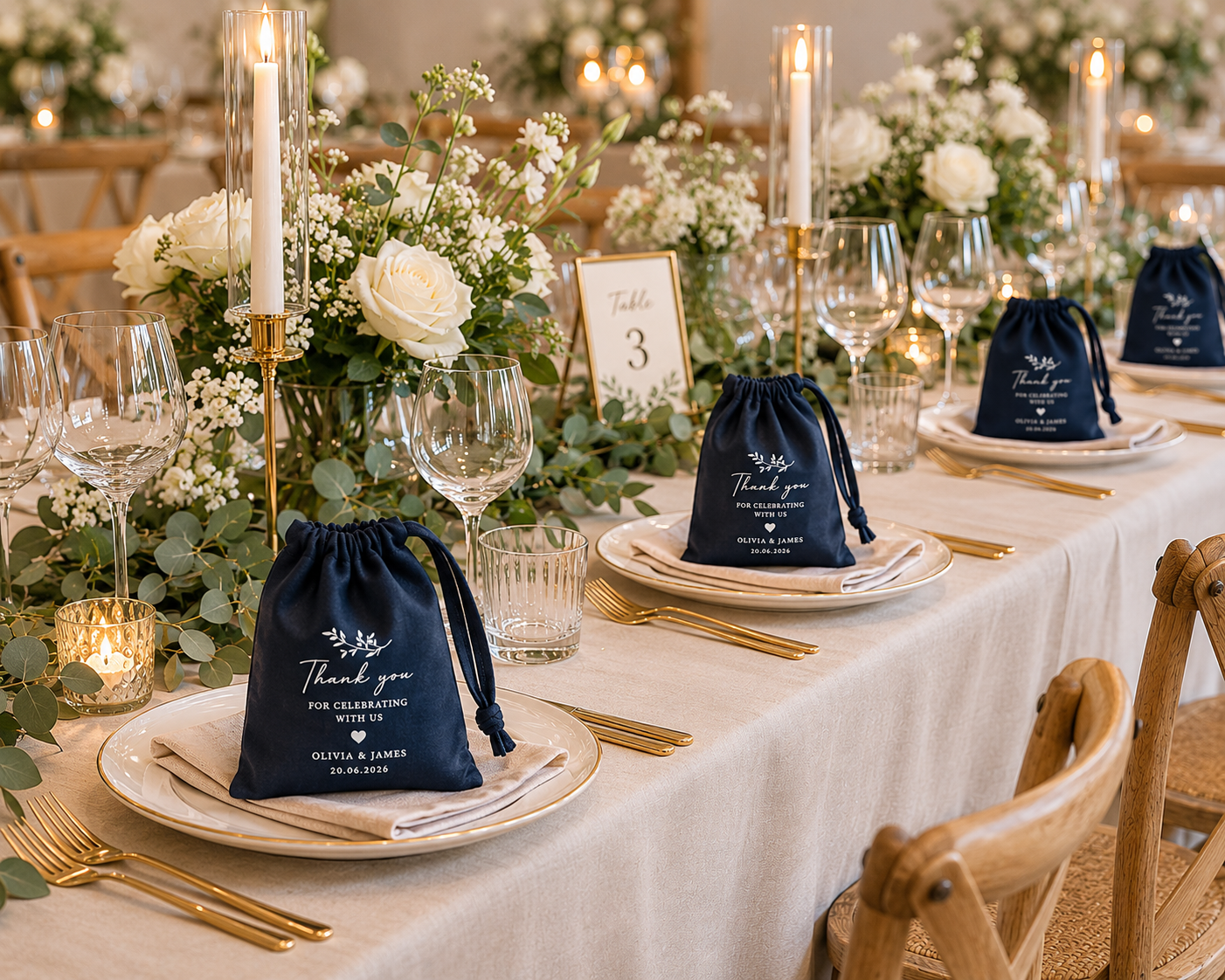 The perfect selection of wedding favours and gift bags available here!