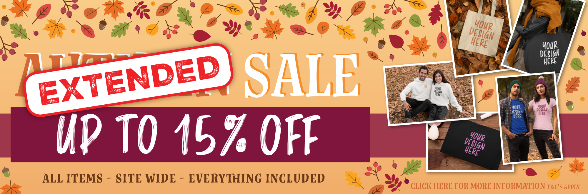 Autumn Sale Extended for Black Friday!