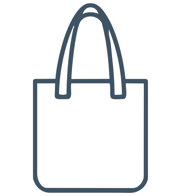 image of a tote bag icon