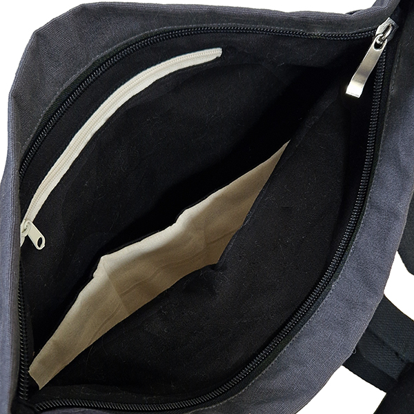 an image showing the interior of the convertible tote backpack