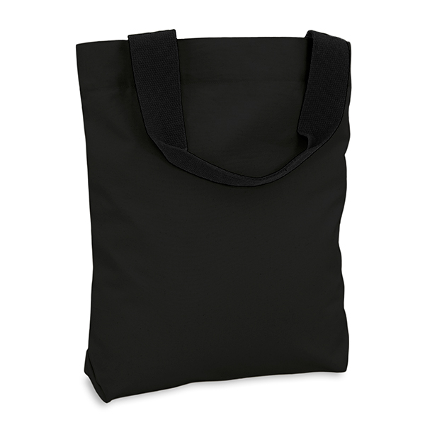 An image of the black 8oz canvas shopper LG-4040-8VBK