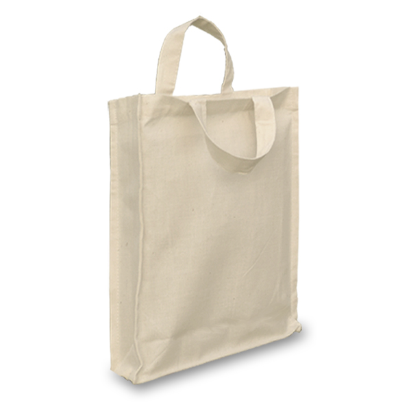 Image of our Gusseted Natural Cotton Goody Bag 21cm x 26cm (SG-2126-CTNL) Other colours available.