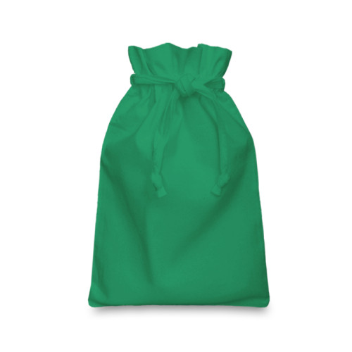 Emerald cotton Drawstring Bag 15 x 20cm