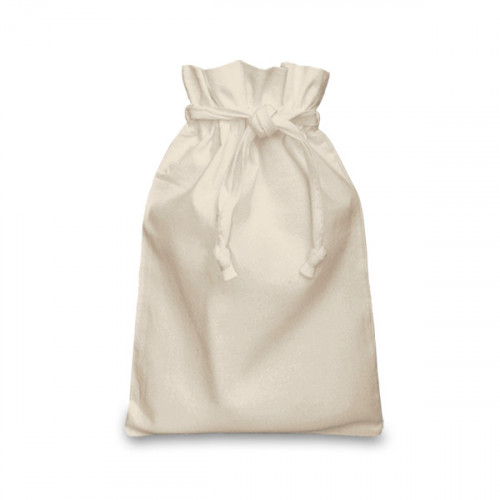 Natural Cotton Double Drawstring Bag 20x28cm