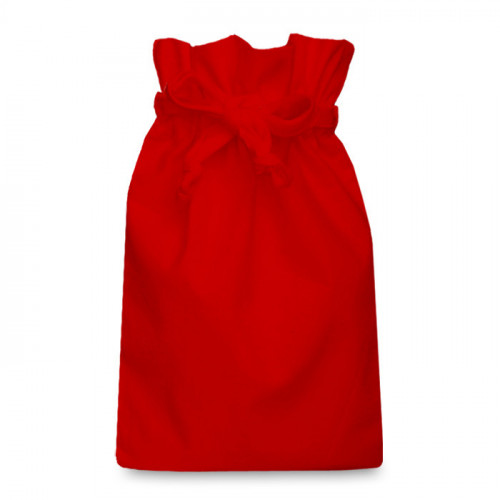 Red cotton Double Drawstring Bag 25x36cm