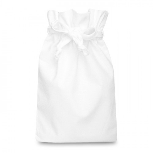 White cotton Double Drawstring Bag 25x36cm
