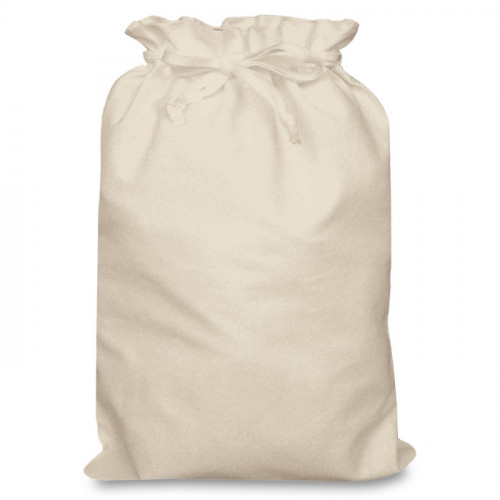 Natural Cotton Double Drawstring Bag 30x44cm