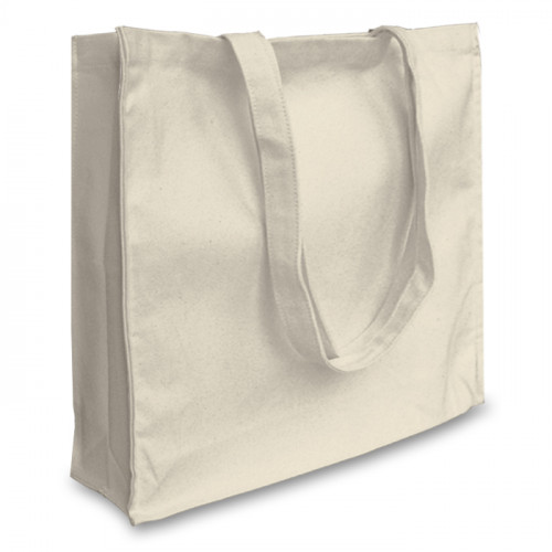 Natural canvas 12oz Shopper 43x38x10cm Long Handles&Gusset