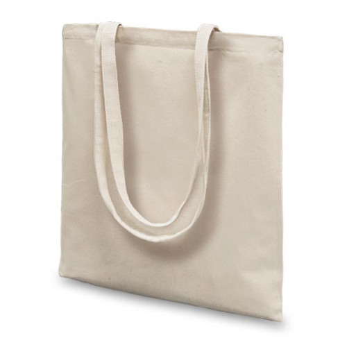 Natural canvas 8oz Carrier 36x39cm Long Handles- front