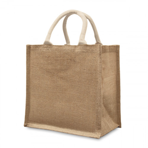 Natural Jute Box Bag 32x32x20cm