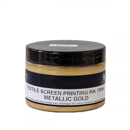 Metallic Gold Textile Screen Printing Ink 150ml