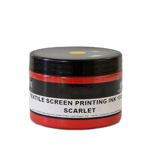 Scarlet Textile Screen Printing Ink 150ml