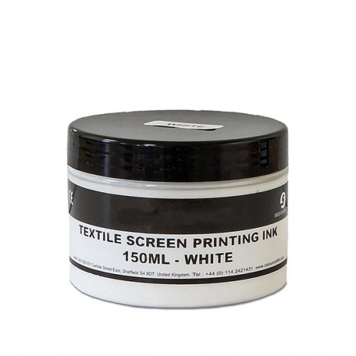 White Textile Screen Printing Ink 150ml