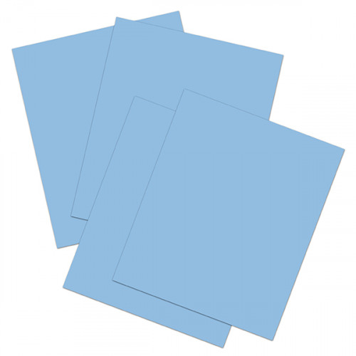 Four sheets of light baby blue iron on vinyl