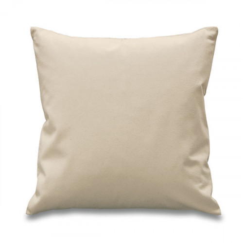 Natural canvas 8oz Cushion Cover 45x45cm square, concealed zip - front
