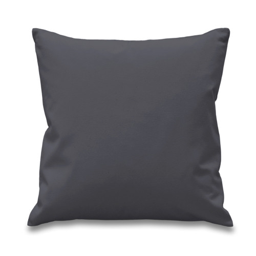 Slate Grey canvas 8oz Cushion Cover 45x45cm square, concealed zip - front