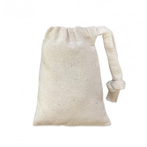 Natural cotton Drawstring Bag 6x9cm