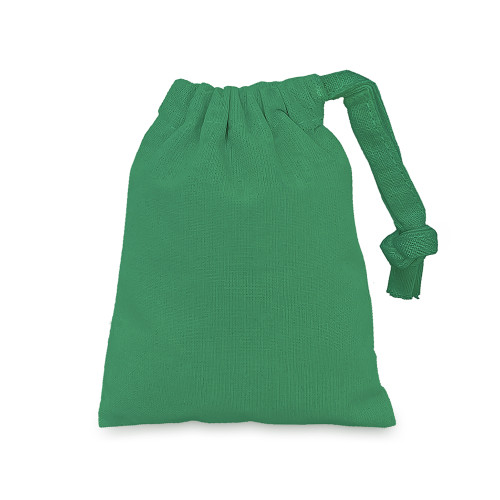 Emerald cotton Drawstring Bag 10 x 13cm