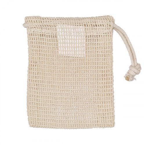 Natural Cotton Mesh Drawstring Bag 10x13cm Mesh Cotton Bags The