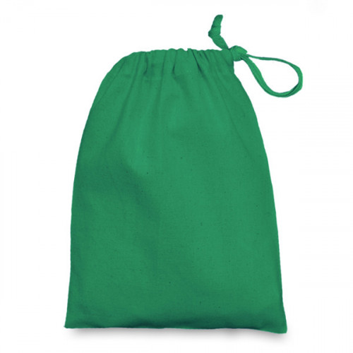 Emerald cotton Drawstring Bag 15 x 20cm