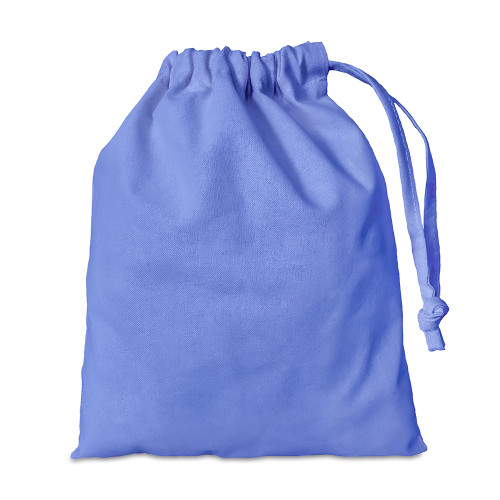 Cornflower cotton Drawstring Bag 20 x 24cm