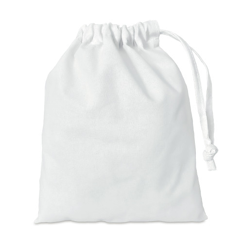 White cotton Drawstring Bag 20x24cm
