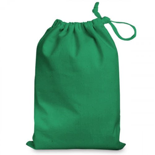 Emerald cotton Drawstring Bag 25 x 35cm