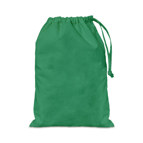 Emerald cotton Drawstring Bag 25 x 35cm