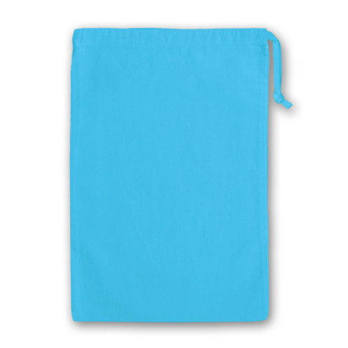 Light Blue Cotton Drawstring Bag 25x35cm Drawstring Gift Bags The