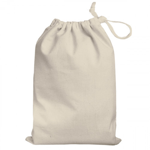 Natural medium cotton Drawstring Bag