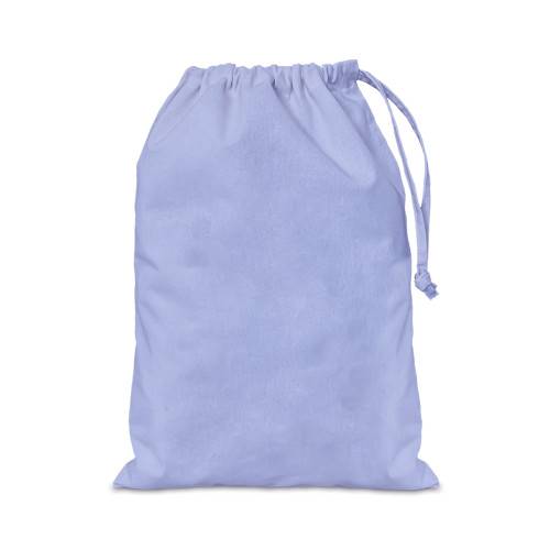 Lilac cotton Drawstring Bag 25x35cm