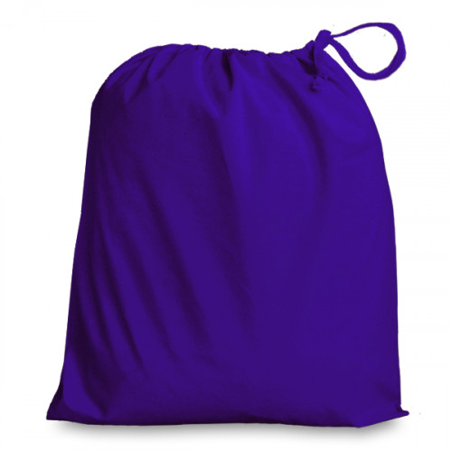 Purple Cotton Drawstring Bag 38x43cm