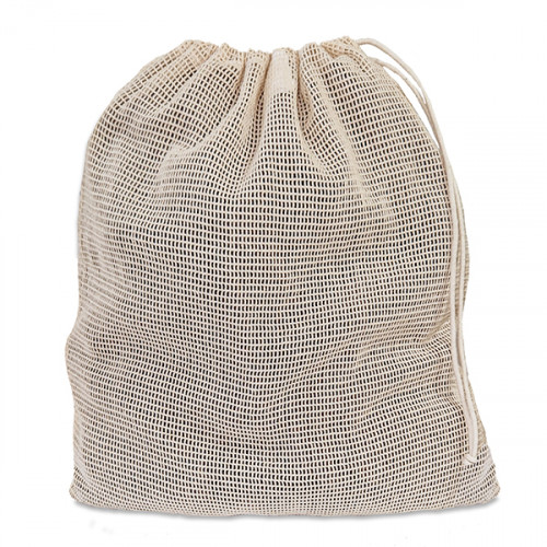 Natural Mesh Cotton Drawstring Bag 38x43cm