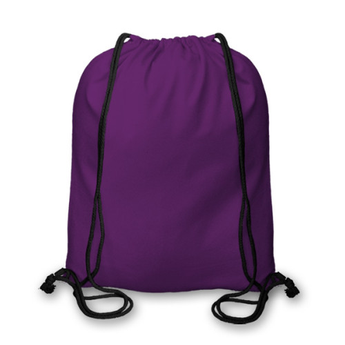 Mauve cotton Drawstring Duffel Bag 40x45cm