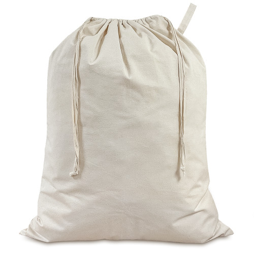 Natural cotton drawstring sack 65x80cm