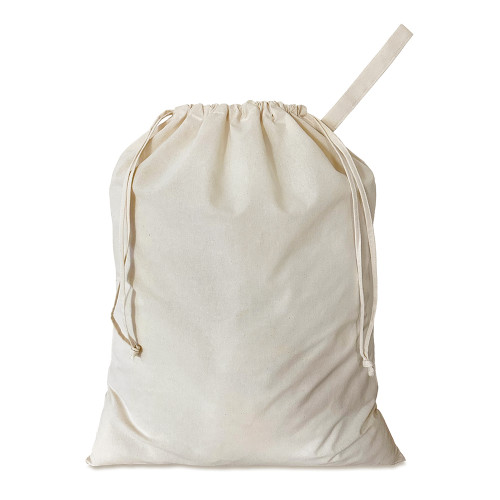 Natural cotton large Drawstring Sack 46x60cm