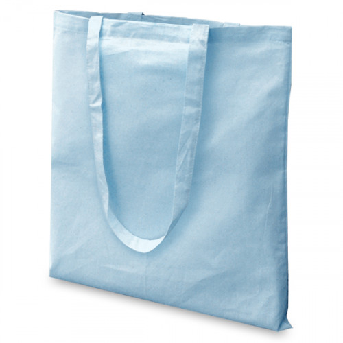 Pale Blue Cotton Carrier 38x43cm Long Handles