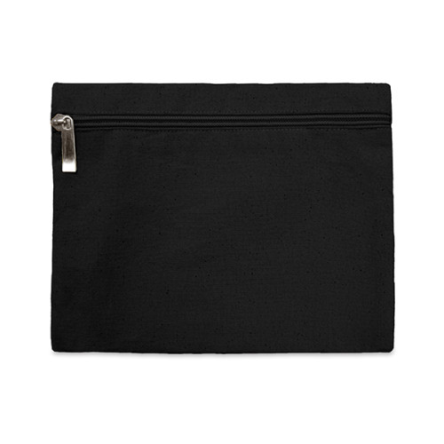 small black zipper pouch