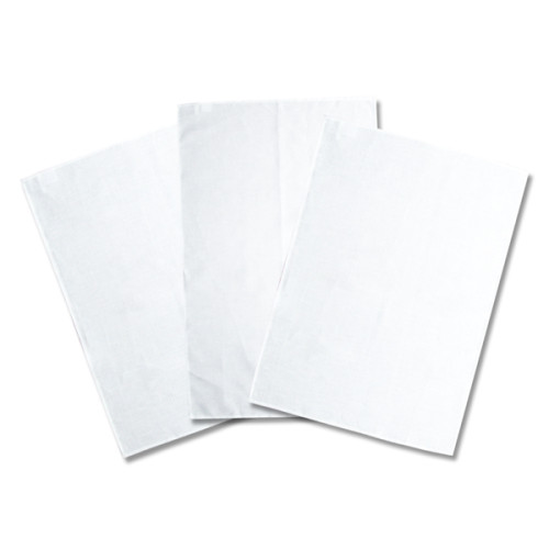 Group of tea towels, different colours and sizes.