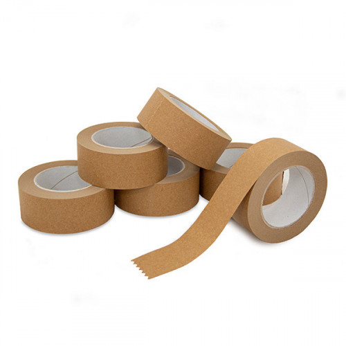 Pack of 6 Rolls Kraft Paper Tape 48mm wide, 50m per roll
