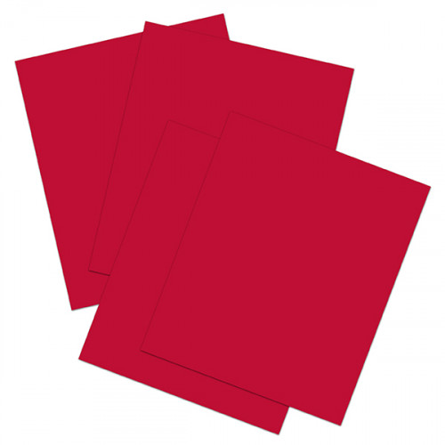 Four sheets of red iron on vinyl