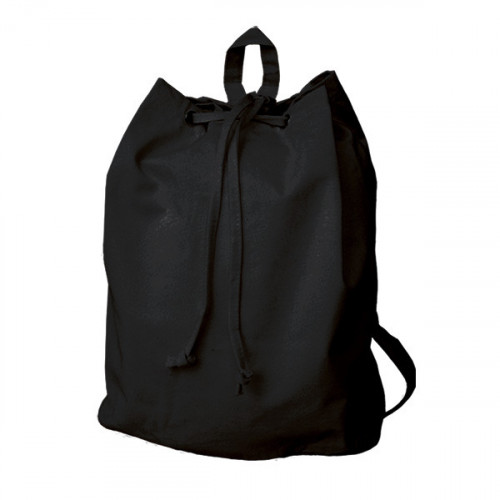 Black canvas 8oz Rucksack/Back Pack 30x40x15cm- front