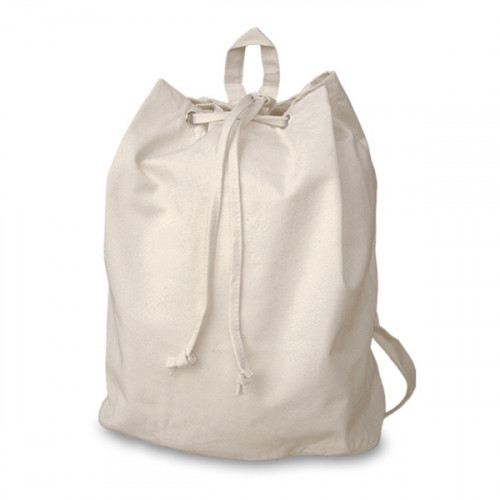 Natural canvas 8oz Rucksack/Back Pack 30x40x15cm- front