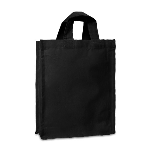 Black Cotton Goody Bags with Gusset