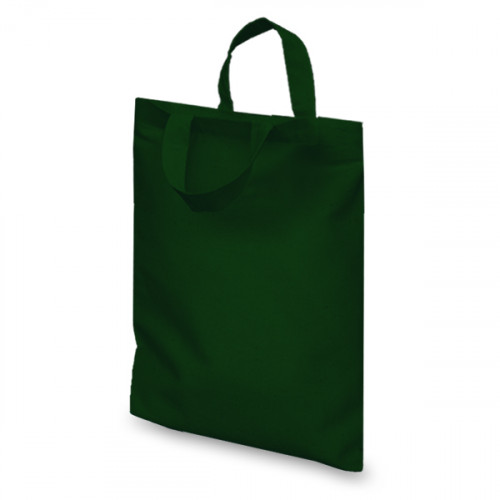 Dark Green cotton Goody Bag 19x26cm Flat