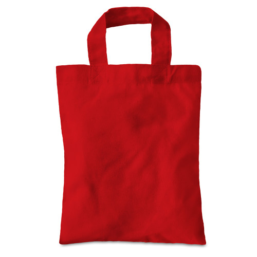 Red cotton Goody Bag 21x26cm Flat