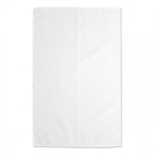 White linen/cotton Tea Towel 48x78cm hemmed 4 sides Hanging loop