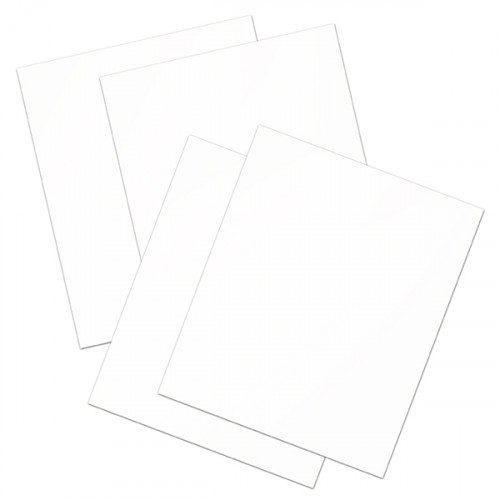 Four sheets of white iron on vinyl