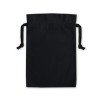 Black Cotton Double Drawstring Gift Bag 20x28cm